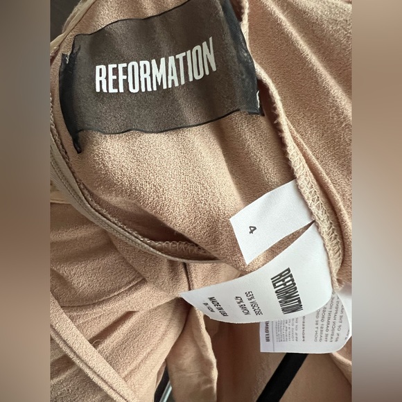 Reformation - Beige Long Dress - size 4 - Picture 2 of 4